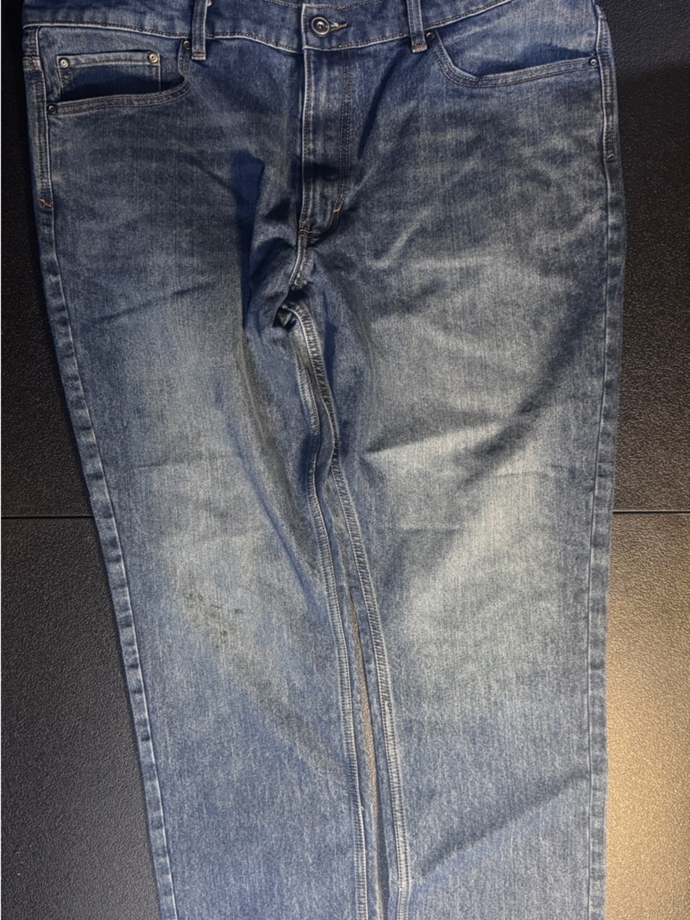 RedHead Men's Washed Blue Slim-Straight Jeans